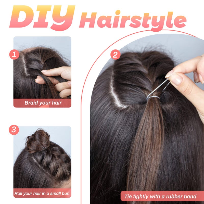TUUXI Clear Elastics Hair Bands 1500pcs Mini Rubber Hairband Soften Small Ponytail Holders Hairiness Ties No Damaged Accessories for Women Braids - Image 5